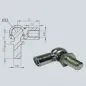 Cage à rotule avec rotule diamètre 13 (chape M8-Acier-25mm) Cage à rotule avec rotule diamètre 13 (chape M8-Acier-25mm)