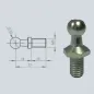 Rotule diamètre 10mm (M6-Acier-27mm) Rotule diamètre 10mm (M6-Acier-27mm)