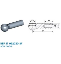 Adaptateur de fixation pour vérin à gaz de voiture