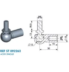 Adaptateur universel pour vérin à gaz