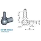 Cage à rotule avec rotule diamètre 13 (chape M8-Acier-25mm) Cage à rotule avec rotule diamètre 13 (chape M8-Acier-25mm)
