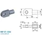 Chape à oeil Diamètre 6,1 mm (chape M6-Acier-25mm) Chape à oeil Diamètre 6,1 mm (chape M6-Acier-25mm)