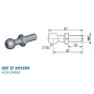 Rotule diamètre 10mm (M6-Acier-27mm) Rotule diamètre 10mm (M6-Acier-27mm)