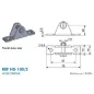 Support type U pour chape à œil - 8mm Support type U pour chape à œil - 8mm
