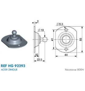 Adaptateur pour vérin à gaz de cuisine