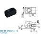 Cage à rotule diamètre 10 axe 10 (chape M6-Plastique-18mm) Cage à rotule diamètre 10 axe 10 (chape M6-Plastique-18mm)