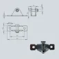 Support type U pour chape à œil - 8mm Support type U pour chape à œil - 8mm