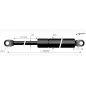 Vérin à compression chapes soudées - d6mm c20 - l94 - f50 Vérin à compression chapes soudées - d6mm c20 - l94 - f50