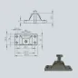 Support type Pyramide pour chape à œil - 8 mm Support type Pyramide pour chape à œil - 8 mm