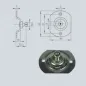 Support type Platine pour cage à rotule - 10 mm Support type Platine pour cage à rotule - 10 mm