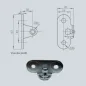 Support type Equerre pour cage à rotule - 10 mm Support type Equerre pour cage à rotule - 10 mm