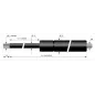 Verin à compression chapes filetées diam10 - filetage M8 c60 - l180 - f1150 Verin à compression chapes filetées diam10 - filetage M8 c60 - l180 - f1150