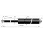 Verin à compression chapes filetées diam14 - filetage M8 c450 - l955 - f1200 Verin à compression chapes filetées diam14 - filetage M8 c450 - l955 - f1200