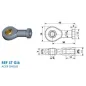 Chape à œil oscillante Diamètre 6mm (chape M6-acier-30mm)