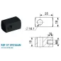 Chape à œil diamètre 10.1 mm (chape M8-Acier-25mm) Chape à œil diamètre 10.1 mm (chape M8-Acier-25mm)