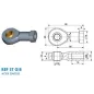 Chape à œil oscillante Diamètre 8mm (chape M8-acier-36mm) Chape à œil oscillante Diamètre 8mm (chape M8-acier-36mm)