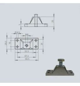 Adaptateur pour vérin à gaz de chaise