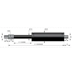 Vérin de traction à gaz pour une performance optimale