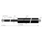 Verin à compression chapes filetées diam14 - filetage M8 c320 - l695 - f2250 Verin à compression chapes filetées diam14 - filetage M8 c320 - l695 - f2250